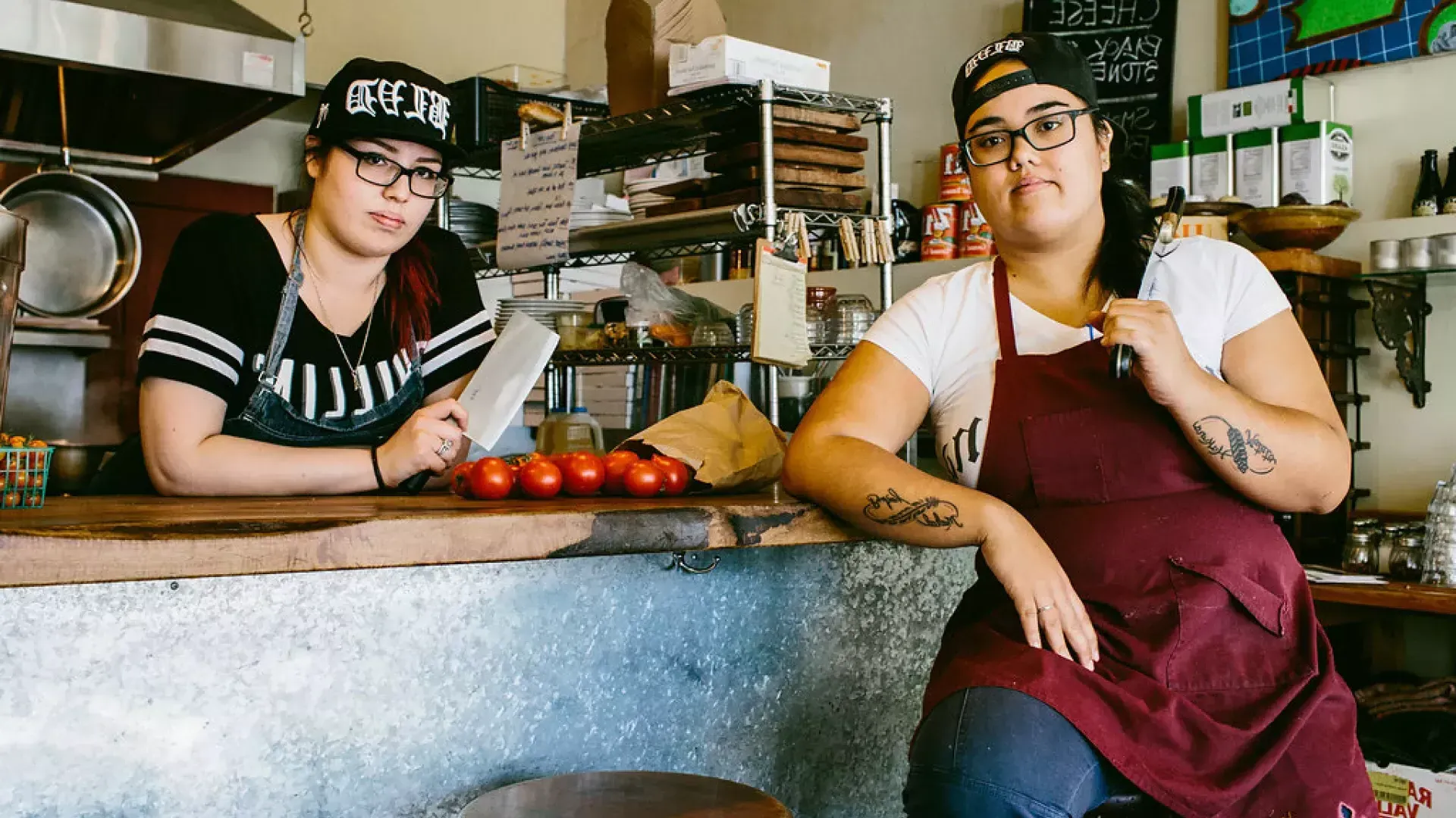 Gli chef Mel Lopez e Joyce Conway